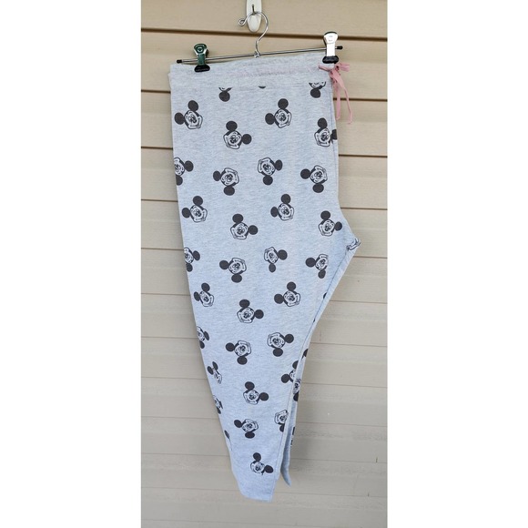 NWOT Women's Disney Parks Mickey Mouse Grey Joggers Plus Size 3X 3XL XXXL - Picture 5 of 6